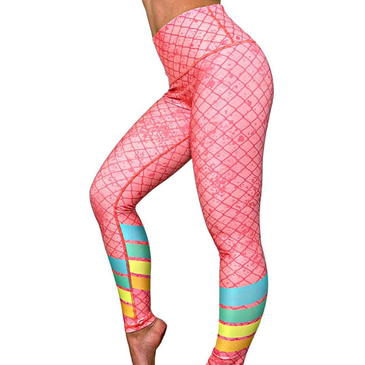 Rosa Rainbow | Leggins tela 100% Colombiana - tqmleggins